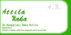 attila maka business card